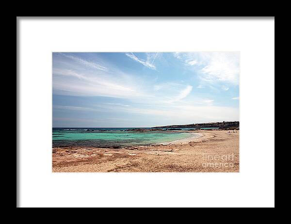Formentera Framed Print featuring the photograph Es Pujols Beach, Formentera #2 by John Edwards
