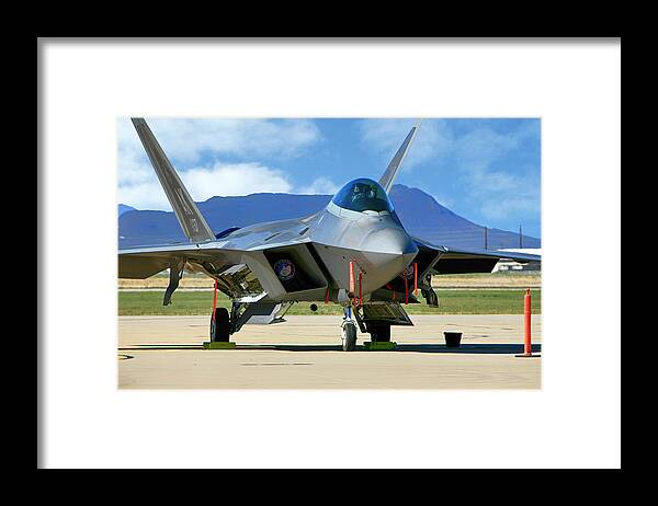 F-22 Framed Print featuring the photograph F22 Rapter #2 by Chris Smith