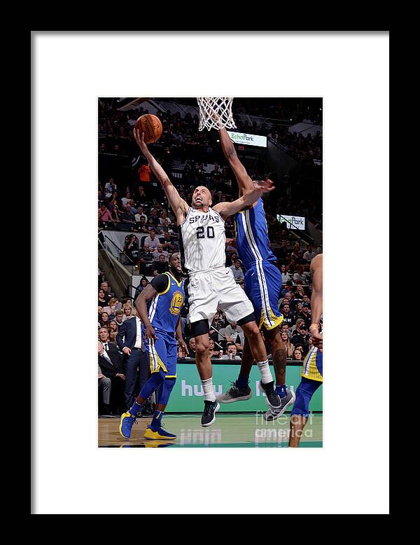 Playoffs Framed Print featuring the photograph Golden State Warriors V San Antonio by Mark Sobhani