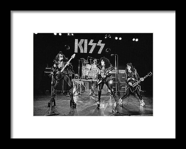 Concert Framed Print featuring the photograph Kiss Alive #2 by Fin Costello