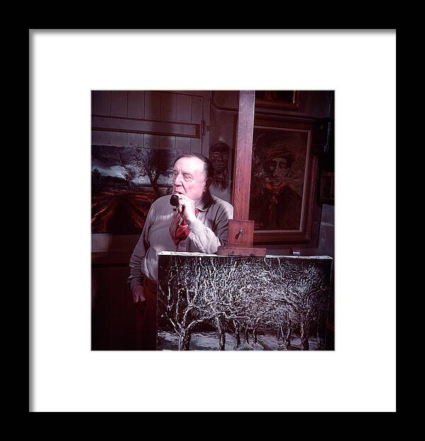 Vertical Framed Print featuring the photograph Maurice Vlaminck #2 by Gjon Mili