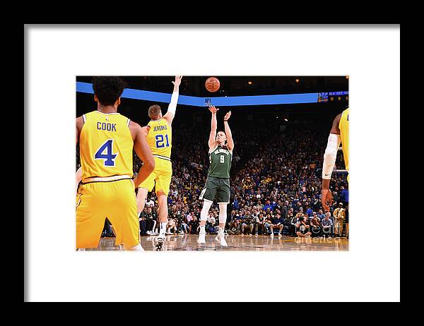 Donte Divincenzo Framed Print featuring the photograph Milwaukee Bucks V Golden State Warriors #2 by Noah Graham