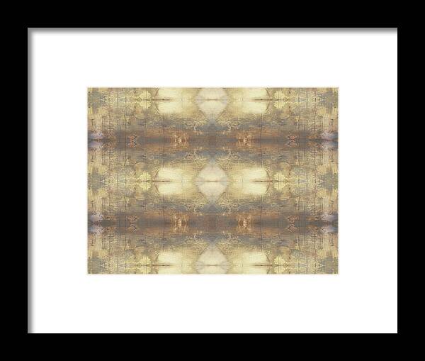 Abstract Framed Print featuring the painting Mirrored Abstraction IIi #2 by Jennifer Goldberger