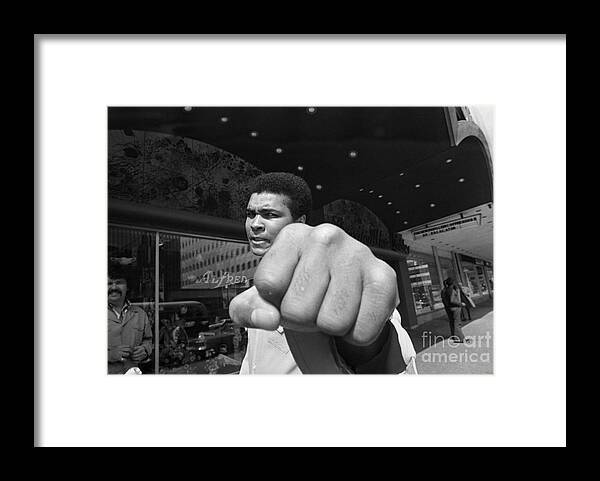 Fist Framed Print featuring the photograph Muhammad Ali by Bettmann