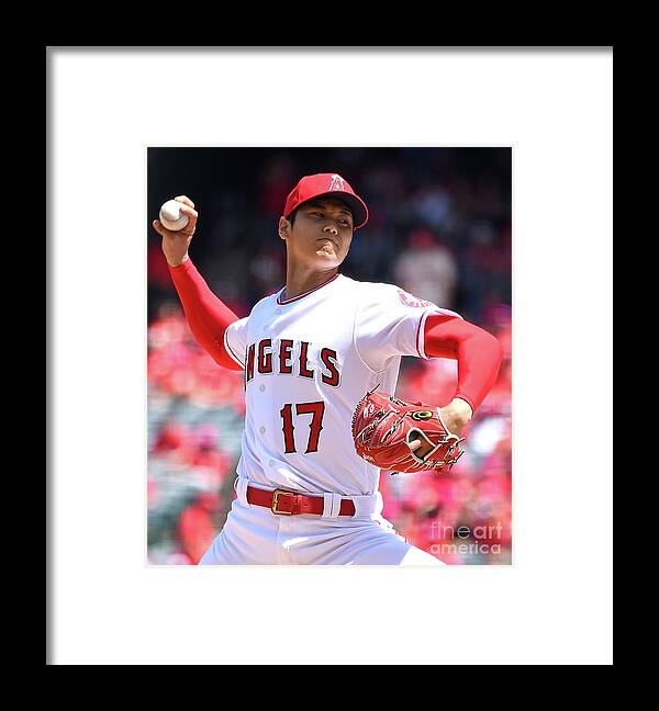 Second Inning Framed Print featuring the photograph Oakland Athletics V Los Angeles Angels by Jayne Kamin-oncea