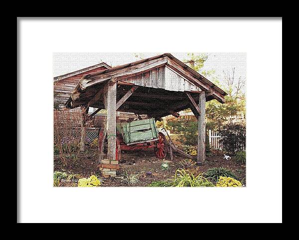 Wagon Framed Print featuring the photograph Old Wagon #1 by Bonnie Willis