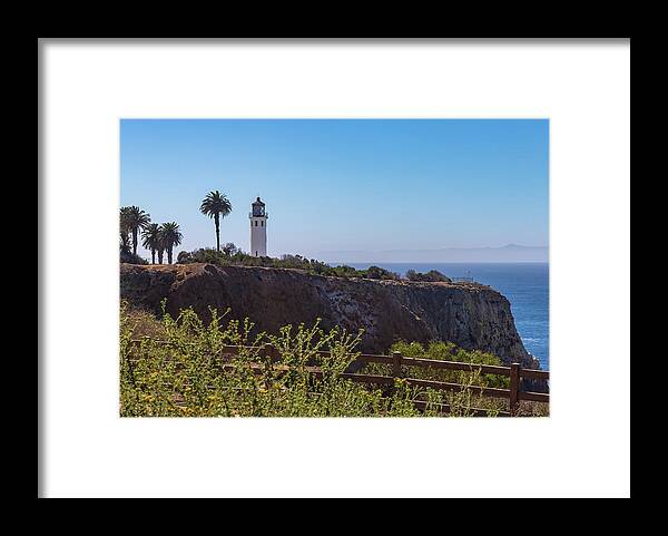 Architecture Framed Print featuring the photograph Point Vicente Lighthouse #3 by Ed Clark