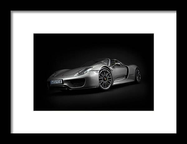 Porsche Framed Print featuring the photograph Porsche 918 Spyder #2 by Evgeny Rivkin