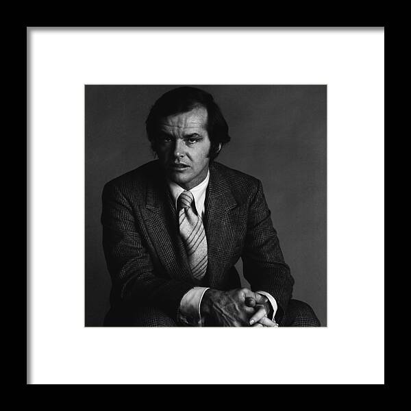 People Framed Print featuring the photograph Portrait Of Jack Nicholson #2 by Jack Robinson