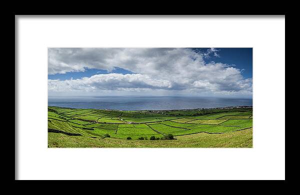 Doze Ribeiras Framed Print featuring the photograph Portugal, Azores, Terceira Island, Doze #2 by Walter Bibikow