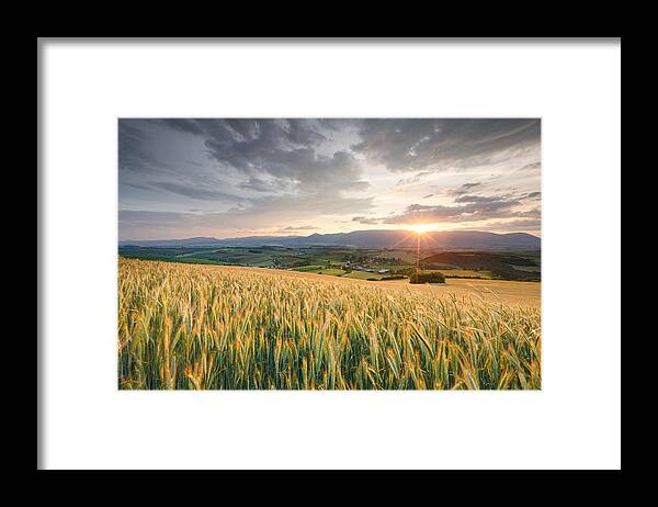 Europe Framed Print featuring the photograph Rural Landscape Of Turiec Region At The Foothills Of Velka Fatra. #2 by Cavan Images