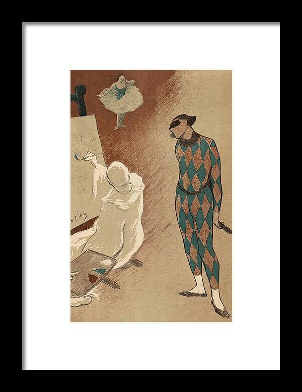 Henri Gabriel Ibels Framed Print featuring the painting Salon des Cent. #2 by Henri Gabriel Ibels