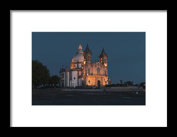 Architecture Framed Print featuring the photograph Sameiro by Abilio Oliveira