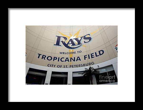 American League Baseball Framed Print featuring the photograph Seattle Mariners V Tampa Bay Rays #2 by J. Meric