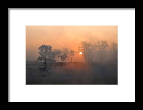 Winter Framed Print featuring the photograph Sunrise #2 by Ivy Deng