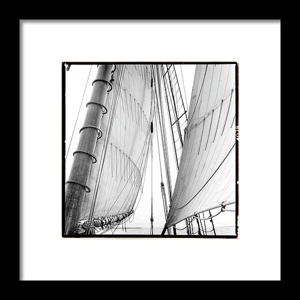 Photography Framed Print featuring the photograph Under Sail II #2 by Laura Denardo