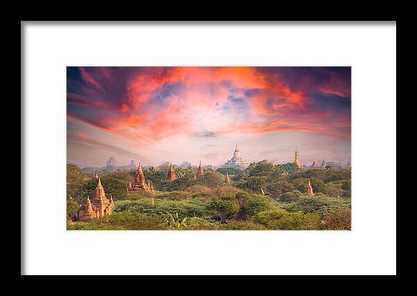 Landscapes Framed Print featuring the photograph View From Above, Stunning Aerial View #2 by Travel Wild