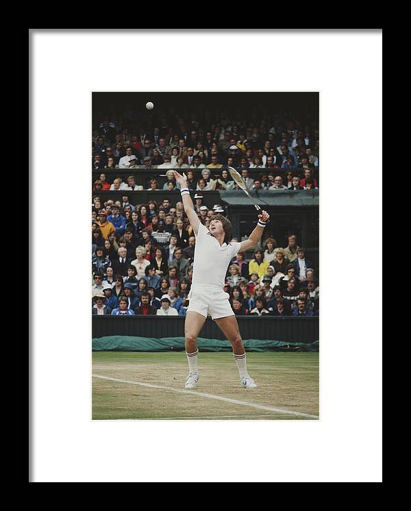 Tennis Framed Print featuring the photograph Wimbledon Lawn Tennis Championship #2 by Fox Photos