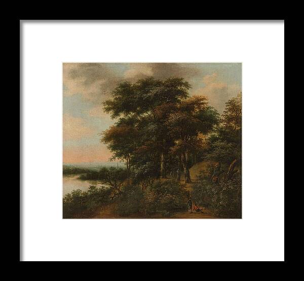 Anthonie Waterloo Framed Print featuring the painting Wooded Landscape. #2 by Anthonie Waterloo