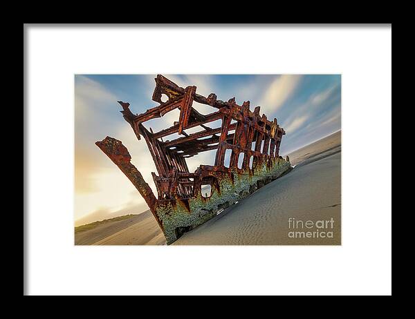 Shipwreck Framed Print featuring the photograph Wreck Of The Peter Iredale by Doug Sturgess