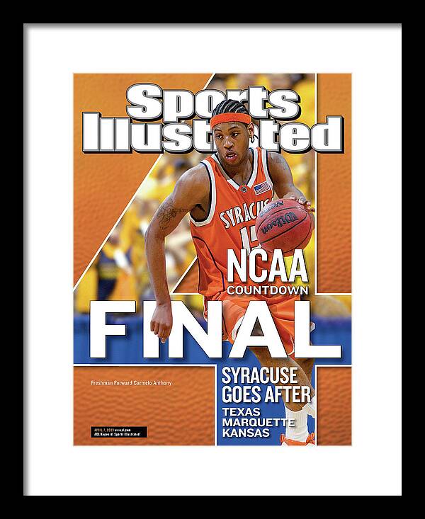 Magazine Cover Framed Print featuring the photograph 2003 Ncaa Final Four Countdown Sports Illustrated Cover by Sports Illustrated