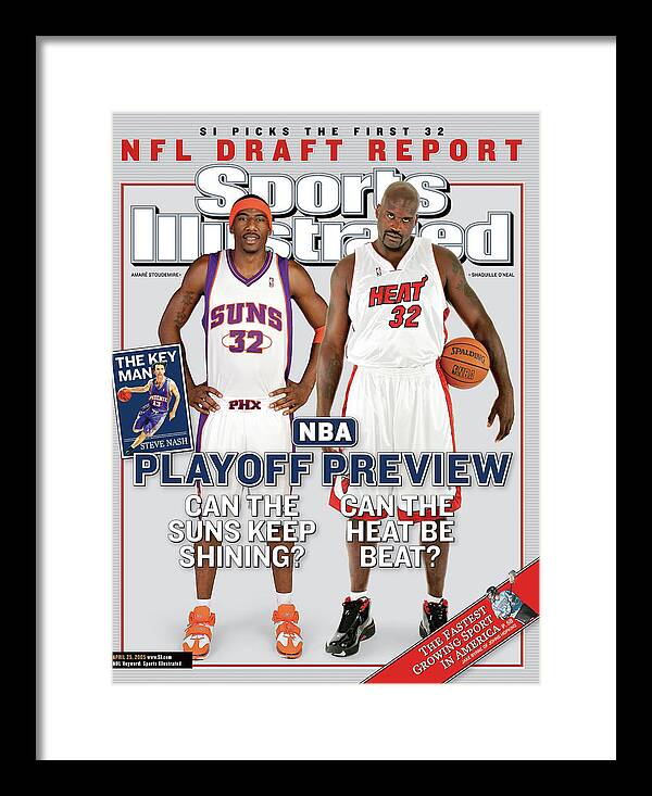 Media Day Framed Print featuring the photograph 2004 Nba Playoff Preview Issue Sports Illustrated Cover by Sports Illustrated