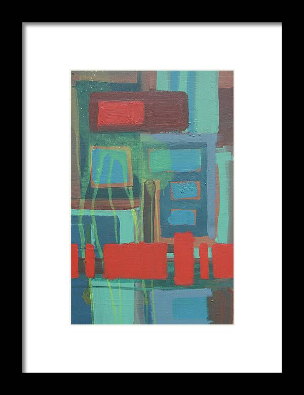 Abstact Color Composition Framed Print featuring the digital art 2012 (19) by Eric Carbrey