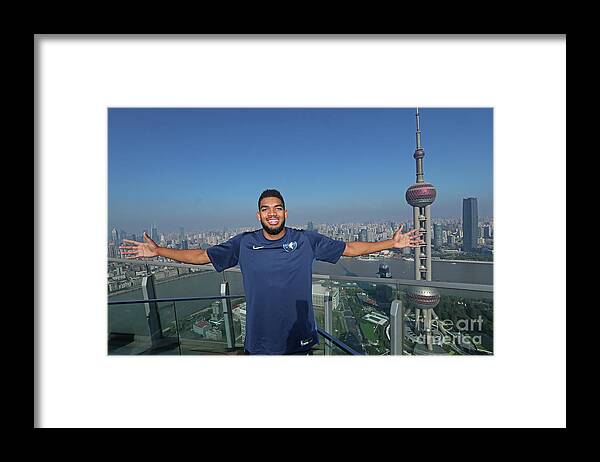 Event Framed Print featuring the photograph 2017 Nba Global Games - China by Joe Murphy