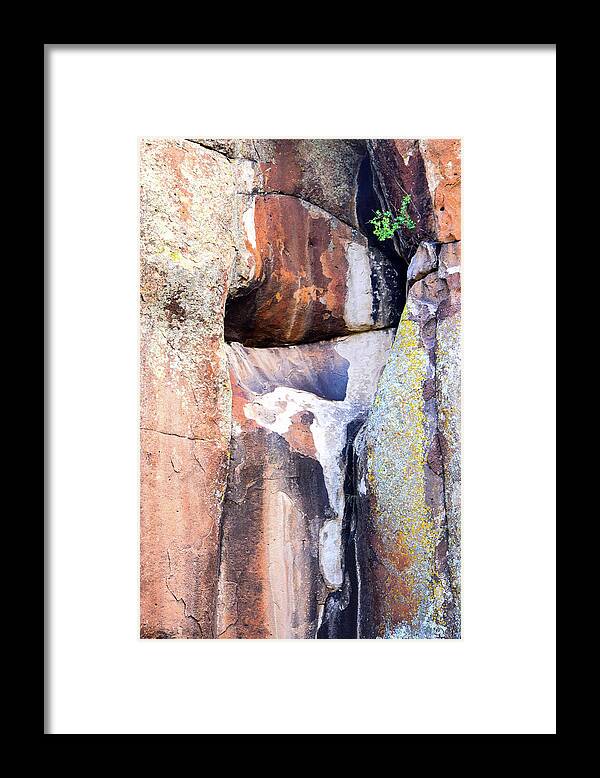 Brown Framed Print featuring the photograph Penitente Rocks 20170522-155 Rowan Lyford by Rowan Lyford
