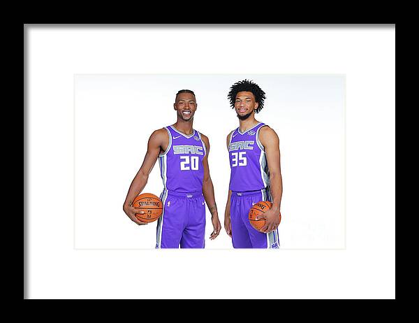 Media Day Framed Print featuring the photograph 2018-19 Sacramento Kings Media Day by Rocky Widner