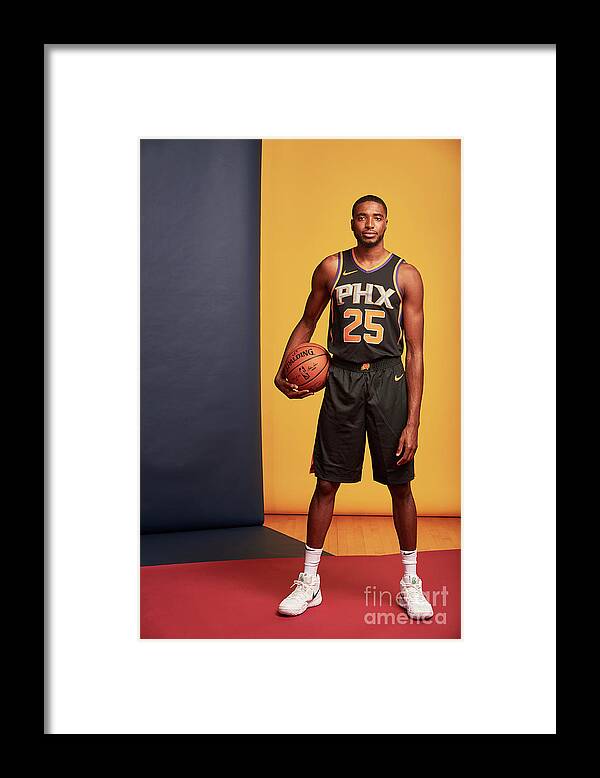 Mikal Bridges Framed Print featuring the photograph 2018 Nba Rookie Photo Shoot by Jennifer Pottheiser