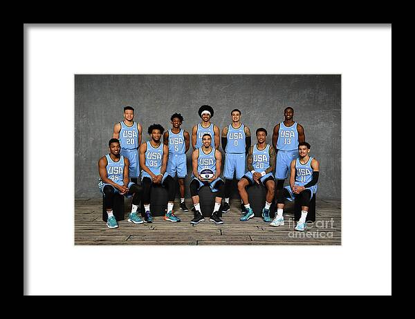 The Us Team Framed Print featuring the photograph 2019 Mtn Dew Ice Rising Stars by Jesse D. Garrabrant