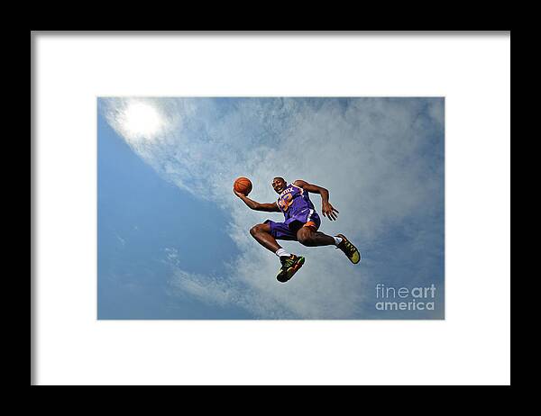 Davon Reed Framed Print featuring the photograph 2017 Nba Rookie Photo Shoot by Jesse D. Garrabrant