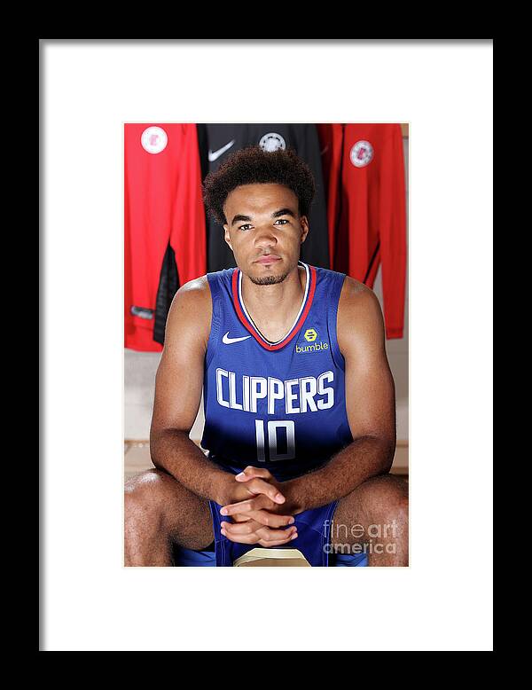 Jerome Robinson Framed Print featuring the photograph 2018 Nba Rookie Photo Shoot by Nathaniel S. Butler