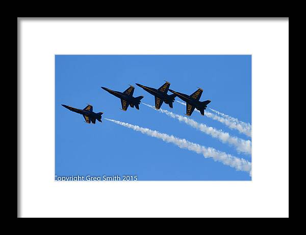 Blue Angels Nas Oceana Framed Print featuring the photograph Blue Angels NAS Oceana #21 by Greg Smith