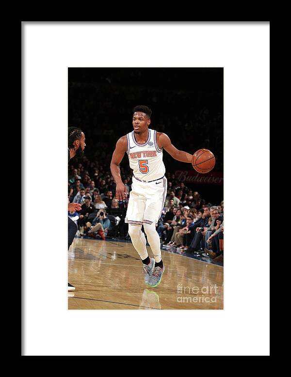 Nba Pro Basketball Framed Print featuring the photograph Memphis Grizzlies V New York Knicks by Nathaniel S. Butler