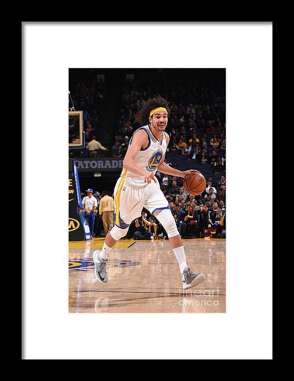 Nba Pro Basketball Framed Print featuring the photograph Utah Jazz V Golden State Warriors by Noah Graham