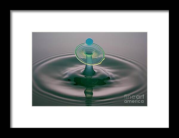 Circle Framed Print featuring the photograph Water Drop Impact #23 by Frank Fox/science Photo Library