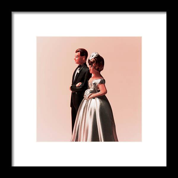 Admire Framed Print featuring the drawing Bride and Groom #24 by CSA Images