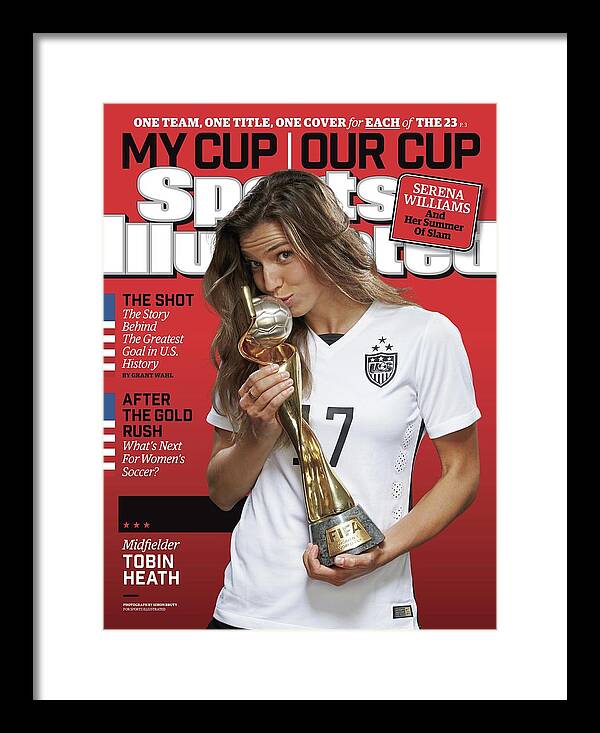 Magazine Cover Framed Print featuring the photograph Us Womens National Team 2015 Fifa Womens World Cup Champions Sports Illustrated Cover #24 by Sports Illustrated
