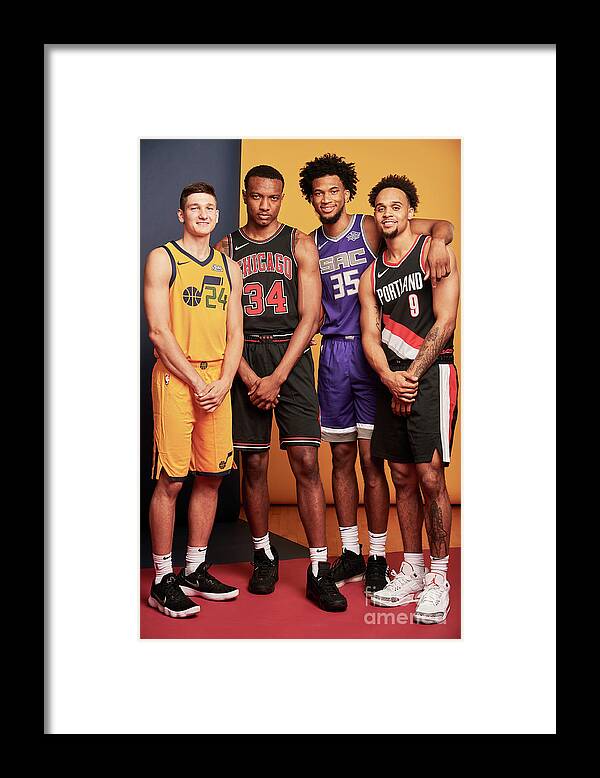 Grayson Allen Framed Print featuring the photograph 2018 Nba Rookie Photo Shoot #240 by Jennifer Pottheiser