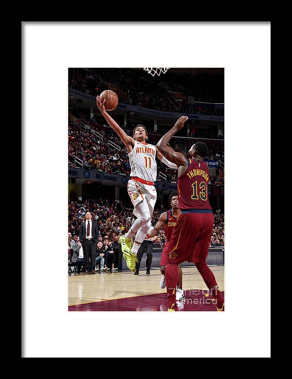 Trae Young Framed Print featuring the photograph Atlanta Hawks V Cleveland Cavaliers #26 by David Liam Kyle