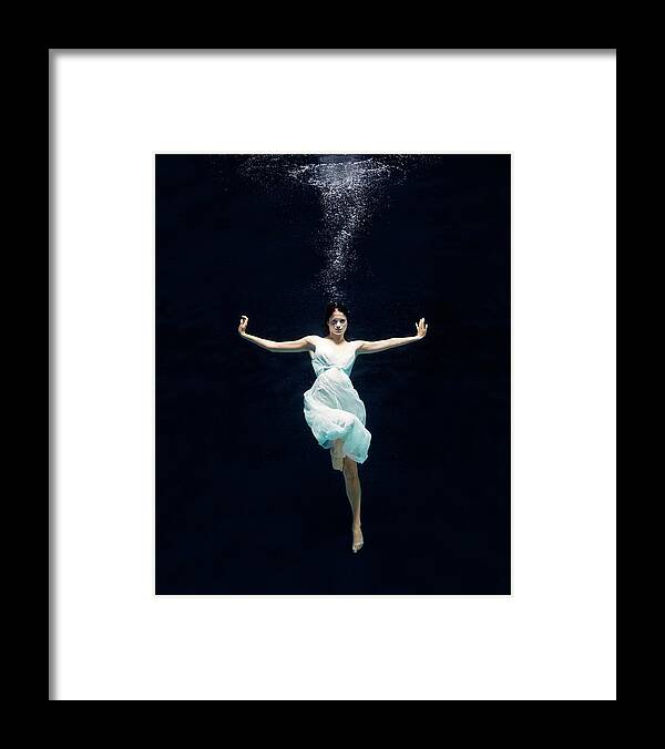 Ballet Dancer Framed Print featuring the photograph Ballet Dancer Underwater #26 by Henrik Sorensen