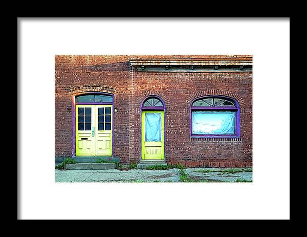 Urban Framed Print featuring the photograph 261-263 by Tom Romeo