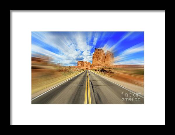 Arches National Park Framed Print featuring the photograph Arches National Park by Raul Rodriguez