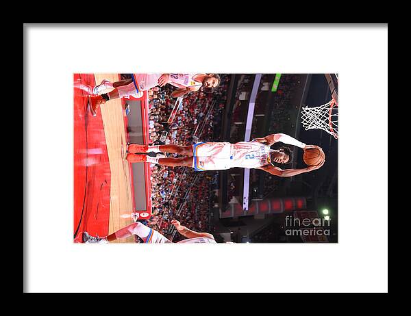 Nba Pro Basketball Framed Print featuring the photograph Oklahoma City Thunder V Houston Rockets by Bill Baptist