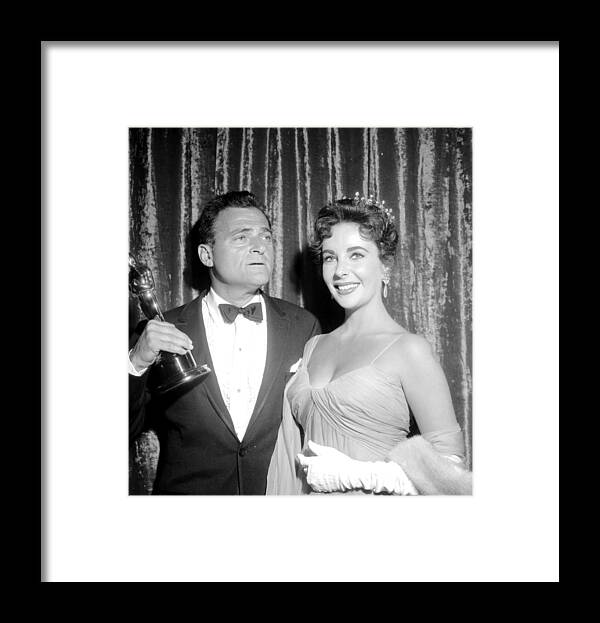 1950-1959 Framed Print featuring the photograph 29th Academy Awards by Michael Ochs Archives