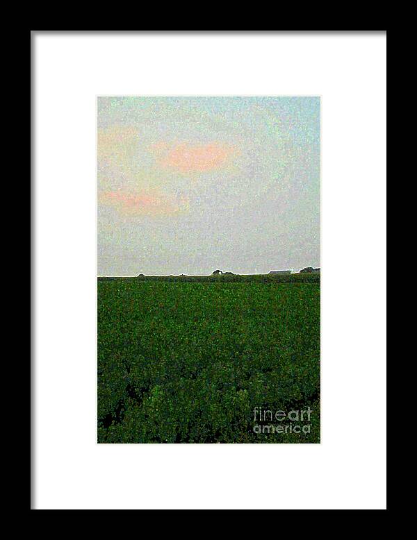 Walter Paul Bebirian Framed Print featuring the digital art 3-11-2009t by Walter Paul Bebirian