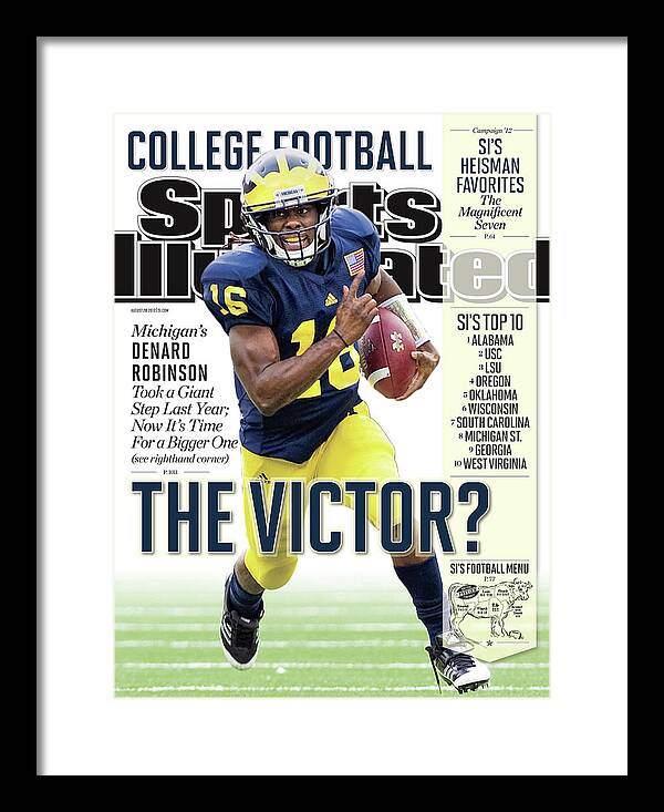 Magazine Cover Framed Print featuring the photograph 2012 College Football Preview Issue Sports Illustrated Cover by Sports Illustrated