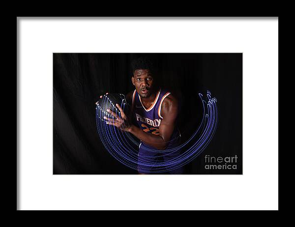 Deandre Ayton Framed Print featuring the photograph 2018 Nba Rookie Photo Shoot by Brian Babineau